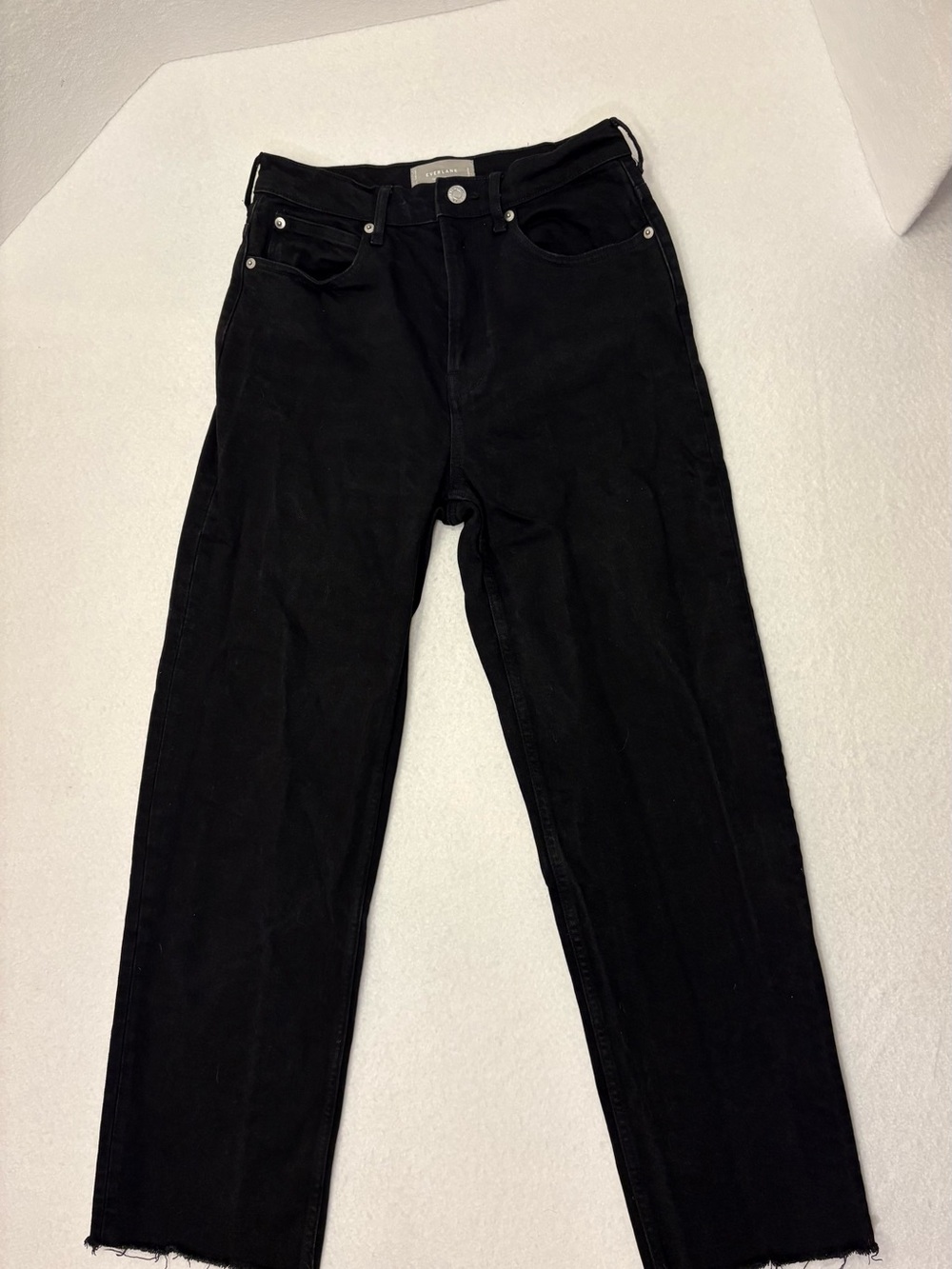 Everlane Black Straight-Leg Jeans